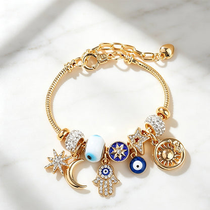 ☀️ 50% RABATT!✨ Himmlisches Sonne‑Mond‑Charm‑Armband, zartes Design für Alltag und Geschenkzwecke🌙