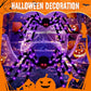🕷️ 50% RABATT! 🎃 Behaarte Spinne mit großem Spinnennetz, wetterfest, gruselige Optik, ideale Halloween-Deko für Garten & Balkon✨