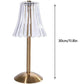 💡 Akku-Tischlampe im Retro-Design – Touch-Steuerung mit 3 Lichtfarben und elegantem goldfarbenem Finish✨