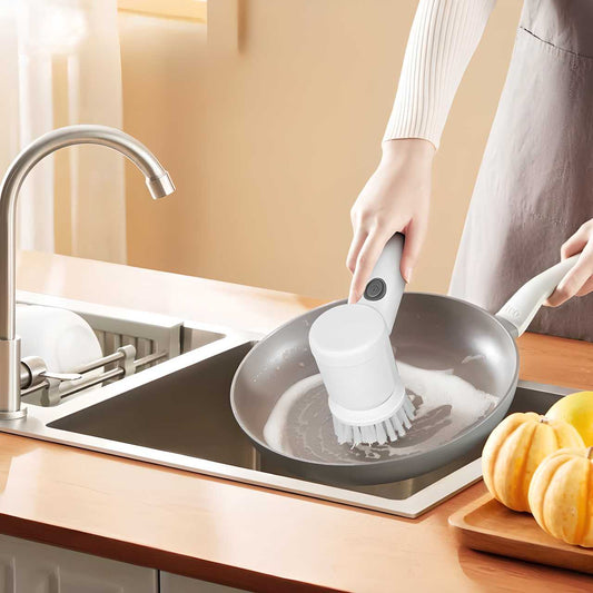 🛁 50% RABATT!!! 🧼 Handgehaltene Badezimmer-Reinigungsbürste 5-in-1 (Premiumqualität), reinigt mehrere Oberflächen effektiv 🧽✨