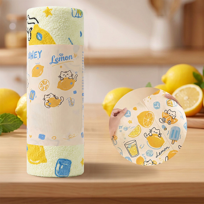 🧽 50% RABATT! 💧 Bedruckte Abreiß-Mikrofasertücher für die Küche, stark saugfähig, wiederverwendbar, leicht abzureißen🧼✨