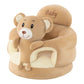 🐻 Cartoon‑Baby‑Stützsofa – Anti‑Roll‑Sitzsessel für Babys mit stabiler Rückenlehne, weicher Plüsch‑Bodensitz für Kleinkinder