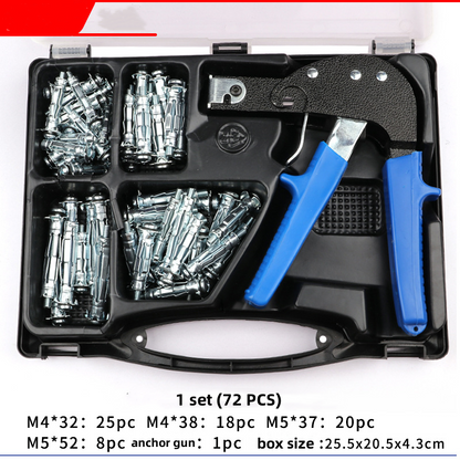 🔩🔥 50% RABATT! ⏰ Ankerpistolen-Metallsetzwerkzeug, robust metallkonstruktion, einfache Bedienung, ideal für Gipskarton- und Hohlwandmontage🧱