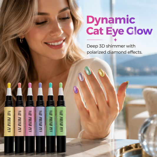 🌸 50% RABATT JETZT! 🌸 Glitzer Katzenauge Nagellack Stift Set