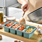 🍱 50% RABATT! 🥗 Silikon-Meal-Prep-Box – Unterteilt, mit Deckel & wiederverwendbar ✨