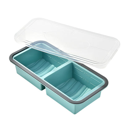 🍱 50% RABATT! 🥗 Silikon-Meal-Prep-Box – Unterteilt, mit Deckel & wiederverwendbar ✨