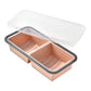 🍱 50% RABATT! 🥗 Silikon-Meal-Prep-Box – Unterteilt, mit Deckel & wiederverwendbar ✨