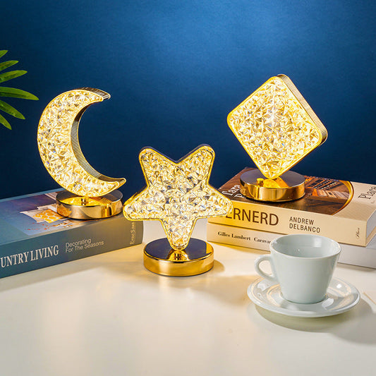 📢📢50% RABATT !!⏰3-Farben LED Kristall-Atmosphärenlampe