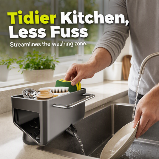 ✨50 % RABATT✨Stainless Steel Kitchen Sink Suction Cup Organizer