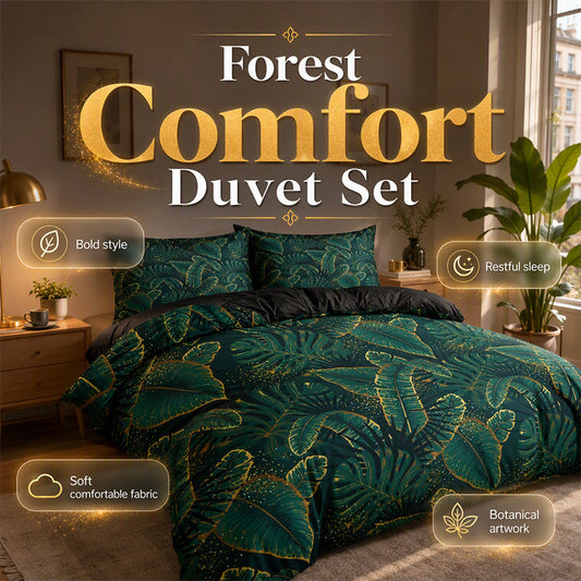🌴 BEGRENZTE ZEIT 50% RABATT! ⚡ Tropisches Palmblatt-Bettwäscheset – Erfrischend, Gemütlich, Stilvoll 🛏️