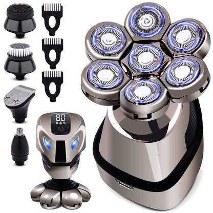 💈50 % RABATT⏰7D Wasserdichtes Kopfrasierer‑Set, komfortable Rasur zu Hause, wasserdicht zur einfachen Reinigung