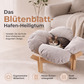 🌸 Mehr Komfort für deinen Vierbeiner! 🐱Erhöhtes Blüten-Haustierbett aus Holz – weich, atmungsaktiv & gelenkunterstützend! 🐾 Robuster Holzständer, kuscheliger Cordbezug, stilvoll für jedes Zuhause 🏡