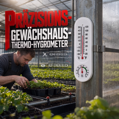 📢📢50% RABATT !! 🌡️ Präzises Thermo-Hygrometer für Gewächshäuser🌱