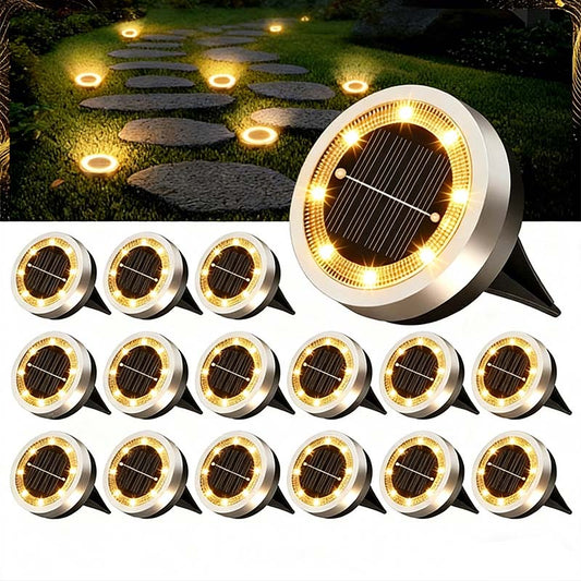 Solar-Bodenstrahler für den Garten (4er-Pack)