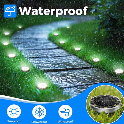 Solar-Bodenstrahler für den Garten (4er-Pack)