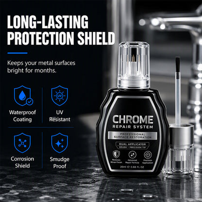 🥳HEISSER SALE 2026🥳💞50.000+ VERKAUFT! ✨🚗 Chrom-Restaurierungs-Set – Entfernt Oxidation & bringt metallischen Hochglanz | Premium Qualität