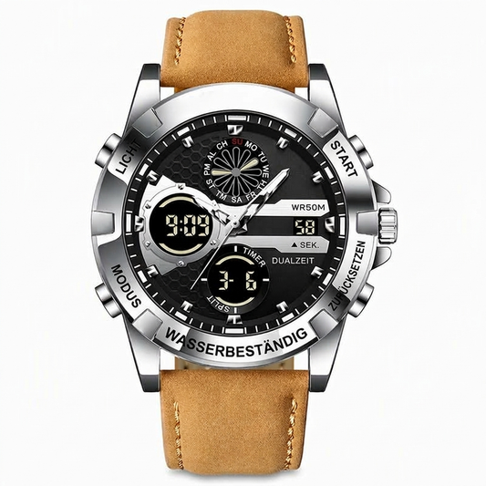 📢📢50% RABATT !!⏰Multifunktionale wasserdichte Outdoor-Sportuhr für Herren im Business-Casual-Stil