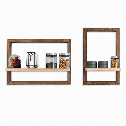 ✨50 % RABATT⏰Holz-Schweberegale, stilvolle Wandaufbewahrung🏠