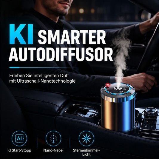 🚗50% RABATT🌌Intelligenter Auto-Aromadiffusor – Duft & Sternenhimmel für jede Fahrt, Ultraschall-Duft mit automatischer Aktivierung💨