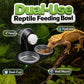🦎 50 % Rabatt !💧 Doppel-Reptilien-Futterstation mit Saugnapf und Näpfen🏡