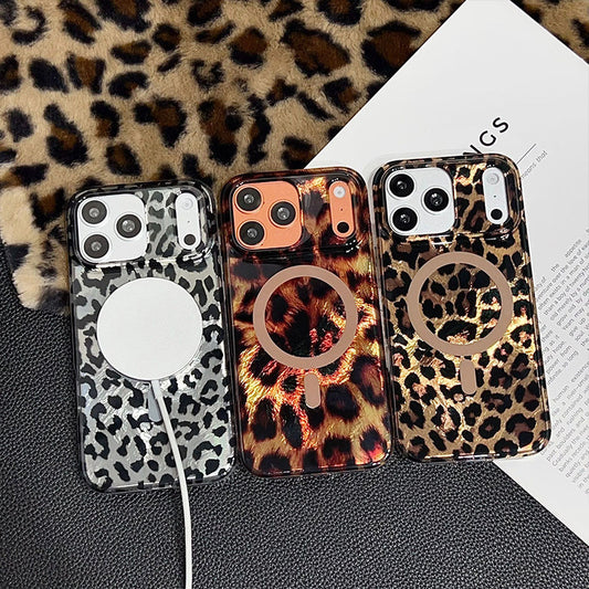 🐆50 % RABATT📱 Magnetische Handyhülle mit Leopardenmuster – Starker Magnet, stilvoller Schutz für Ihr Handy