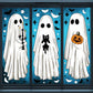 👻50% RABATT⏰Süße Halloween-Geist statische Fensterfolie, tolle Partydekoration