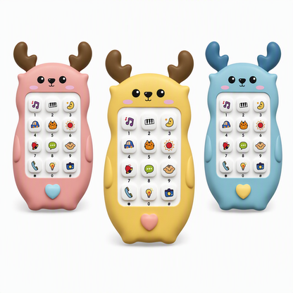 👶🦌50% RABATT🎵Zweisprachiges Baby-Telefon mit süßem Rehkitz – Musik, Geschichten & pädagogisches Spielen, jetzt kaufen!🌈📱