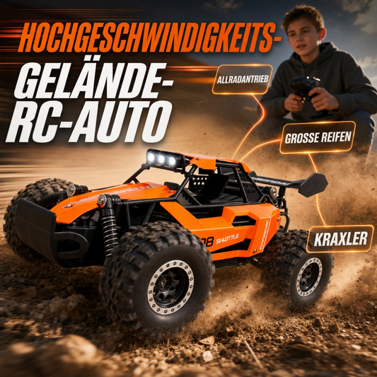 🏎️50% RABATT🚙Hochgeschwindigkeits-RC-Geländewagen, starke Leistung auch auf rauen Untergründen🌪️