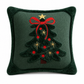 🎄50% RABATT🧸Bestickter Weihnachtsbaum-Kissenbezug mit Schleife 45 x 45 cm, schöne Weihnachtsdekoration für Zuhause✨