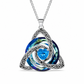 💜50% RABATT✨Keltische Knoten-Halskette mit Monatsstein und Herzanhänger, elegantes Geschenk für Frauen💫