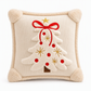 🎄50% RABATT🧸Bestickter Weihnachtsbaum-Kissenbezug mit Schleife 45 x 45 cm, schöne Weihnachtsdekoration für Zuhause✨