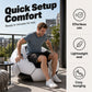 ⚽ 50% RABATT! 🛋️ Aufblasbares Fußball-Sofa – PVC, leicht & lustig ✨