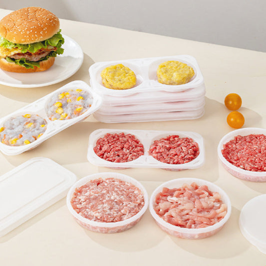 🥩 50 % RABATT ✨ Frischebox für Burger-Patties – platzsparend und stapelbar