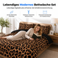🔥 50 % Rabatt! 🐆 Bettwäscheset mit Leopardenmuster-Digitaldruck, 2–3-teiliges Set bestehend aus Bettbezug und Kissenbezügen 🛏️✨