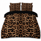 🔥 50 % Rabatt! 🐆 Bettwäscheset mit Leopardenmuster-Digitaldruck, 2–3-teiliges Set bestehend aus Bettbezug und Kissenbezügen 🛏️✨