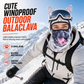 🛡️ 50% RABATT ⛷️ Tierdesign Sturmhaube mit Katzenmotiv, winddicht, UV-Schutz & warm für Ski und Radfahren 🐱