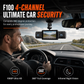 🚗 50% RABATT! 📹 F100 4-Linsen-Dashcam – 1080P HD, Nachtsicht & GPS ✨