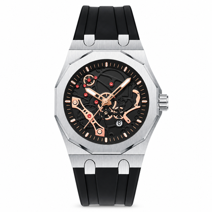 ⌚ 50% RABATT ✨ Herren-Sportuhr, Quarzwerk mit mechanischer Optik, leuchtende Zeiger, Datum & wasserdicht 🕒