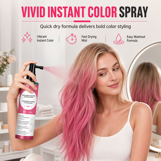 💇 50% RABATT! 🌈 Temporärer Haarspray – Leuchtende Farbe & 5s Trocknung ✨