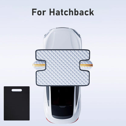 🚘 50 % RABATT! ❄️ Allwetter-Auto-Frontscheibenabdeckung – Winter-Frostschutz & Sommer-Sonnenschutz mit Spiegeltaschen & Radhaken ☀️🛡️