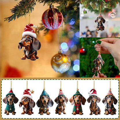 🌲50% Rabatt!🐶7 Stück Christbaumschmuck in Welpenform 🐕🎁