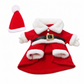 🎅50% Rabatt!❄️Weihnachts‑Festoutfit für Hunde & Katzen, warmer Kostümsatz mit Santa‑Anzug und Schneeflockenumhang 🐾