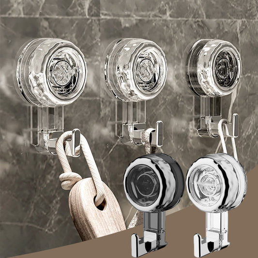🧷50 % Rabatt🔄Bohrfreie drehbare Saugnapfhaken, praktische haftende Haken für Küche und Bad🏠