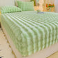 🛏️50% Rabatt!☁️Weiches Hasenplüsch Milchvelours Spannbettlaken, staubdichter Matratzenschutz für behagliche Nächte 🧸
