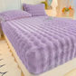 🛏️50% Rabatt!☁️Weiches Hasenplüsch Milchvelours Spannbettlaken, staubdichter Matratzenschutz für behagliche Nächte 🧸