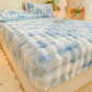 🛏️50% Rabatt!☁️Weiches Hasenplüsch Milchvelours Spannbettlaken, staubdichter Matratzenschutz für behagliche Nächte 🧸