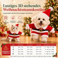 🎅50% Rabatt!❄️Weihnachts‑Festoutfit für Hunde & Katzen, warmer Kostümsatz mit Santa‑Anzug und Schneeflockenumhang 🐾