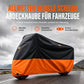 🏍️50% Rabatt!🔒Wasserdichte Motorradabdeckung mit Schlossösen, wetterfeste Schutzhülle für draußen gegen Regen und Sonne ☔
