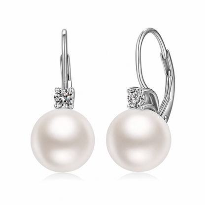 ✨50 % Rabatt💎Elegante Tropfen‑Ohrringe mit Perlenimitat und Zirkonia, trendiger Alltagsschmuck für Frauen🤍
