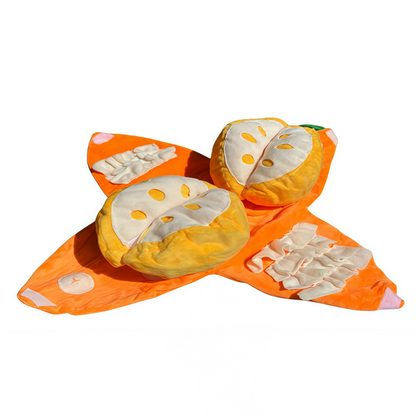 🐶50 % Rabatt🍊Orangefarbenes Hide & Seek Plüsch‑Spielzeug, interaktives Beschäftigungsspiel für Hunde